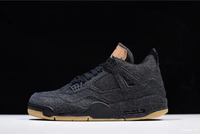 Cheap Kickmax AO2571-001 x Levi's 'black' Jordan 4 Air 0611
